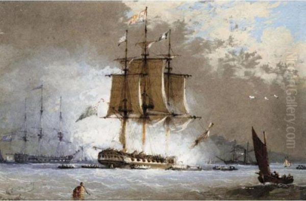 Shipping Off The Coast - view 1