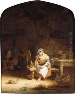 Lady Smoking A Pipe