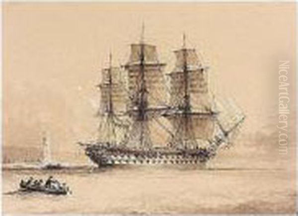 ''h.m.s. Albion'' In Plymouth Sound - view 1