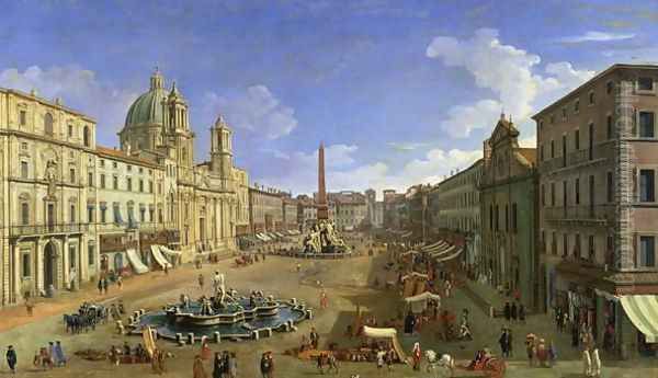 View of the Piazza Navona, Rome - view 1
