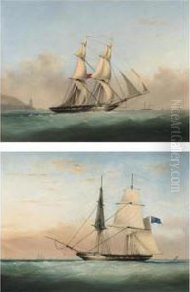 Hms Ranger In A Stiff Breeze - view 1