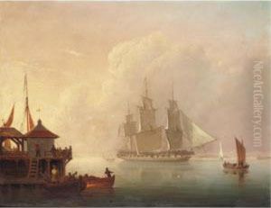 Man Of War At Plymouth Sound