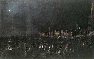 La Vigilia Di Santa Marta by (Giovanni Antonio Canal) Canaletto