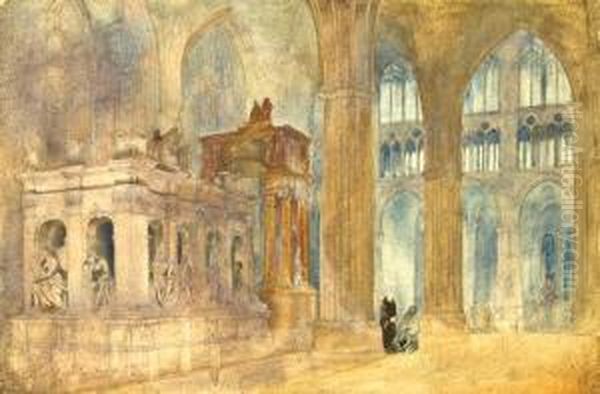 Interior Of Saint Denis, Paris - view 1