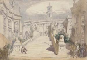 The Spanish Steps, Rome by Alfred Charles Conrade
