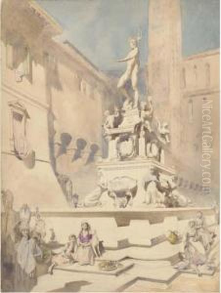 Fountain Of Neptune, Piazza Maggiore, Bologna - view 1