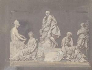 The Interior Of The Temple Of Artemis, Athens by Alfred Charles Conrade