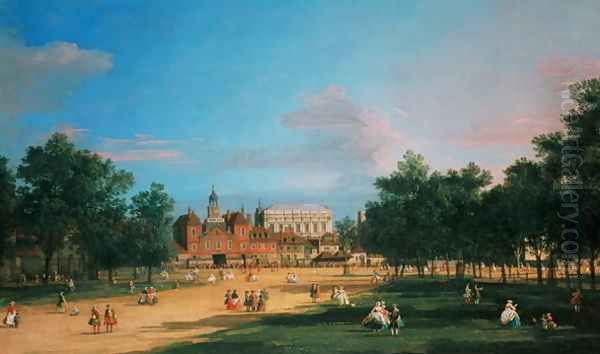 Old Horse Guards and the Banqueting Hall, Whitehall from St James's Park, 1749 - view 1