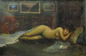 "sally", Signed At Bottom Right In Brown, Oil On Canvas, Dated 1911, 4x6cm "sally", Signed At Bottom Right In Brown, Oil On Canvas, Dated 1911, 4x6cm