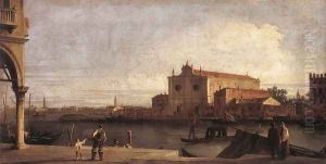 View Of San Giovanni Dei Battuti At Murano by (Giovanni Antonio Canal) Canaletto