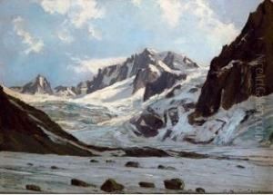 Aiguille Du Requin Et Aiguille Du Geant. by Charles Henry Contencin