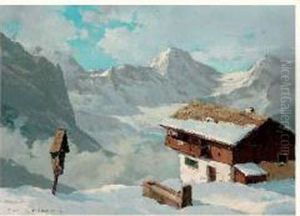 Wengen Et Le Breithorn by Charles Henry Contencin