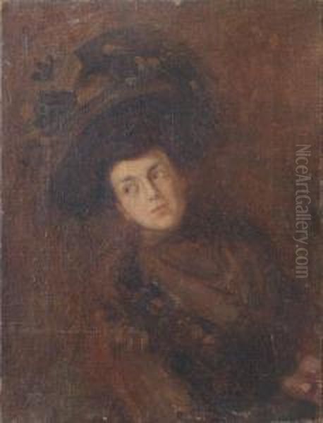 Ritratto Di Donna Con Cappello - view 1