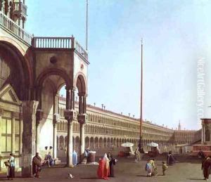 Piazza di San Marco from the Doges' Palace by (Giovanni Antonio Canal) Canaletto