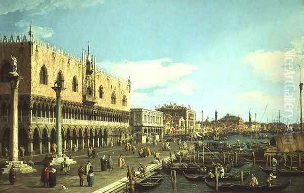 View along the Riva degli Schiavoni, c.1740-5 - view 1