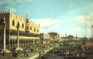 View along the Riva degli Schiavoni, c.1740-5 by (Giovanni Antonio Canal) Canaletto