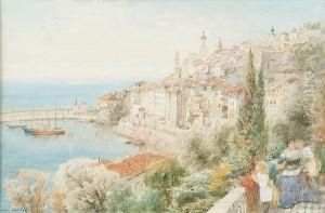 The Old Town, Mentone by Ebenezer Wake Cook