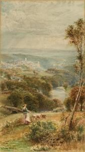 Richmond, North Yorks; Rydal Water, Cumbria, A Pair by Ebenezer Wake Cook
