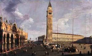 Piazza San Marco, looking South West, c.1734-35 by (Giovanni Antonio Canal) Canaletto