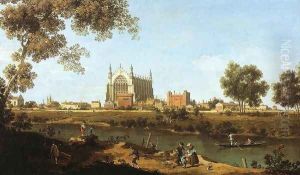 The Chapel of Eton College by (Giovanni Antonio Canal) Canaletto