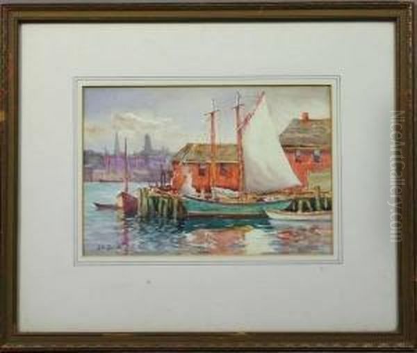 Sailboats In Gloucester Harbor - view 1