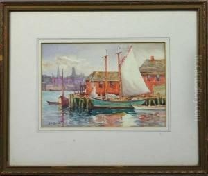 Sailboats In Gloucester Harbor