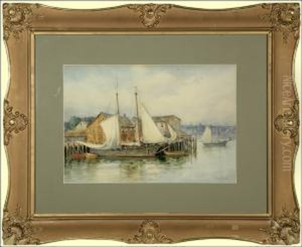 Sailboats In Gloucester Harbor - view 1