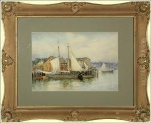 Sailboats In Gloucester Harbor