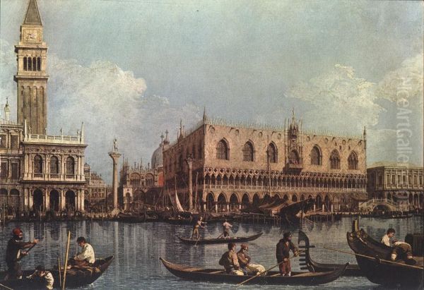 Piazzetta and the Doge's Palace from the Bacino di San Marco - view 1