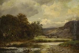 River Landscape by Isaac Cooke