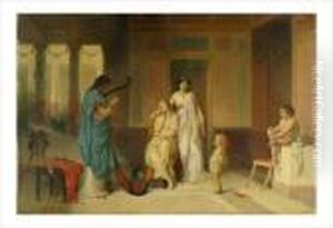 La Musicienne Egyptienne by Pierre Oliver Joseph Coomans