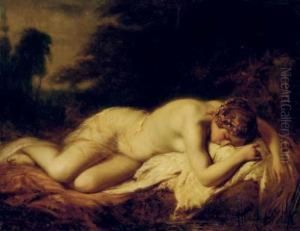 Sleeping Nude by Pierre Oliver Joseph Coomans