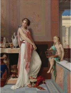 The Favorite Pet by Pierre Oliver Joseph Coomans