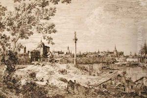 Imaginary View of Padua by (Giovanni Antonio Canal) Canaletto