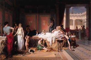 The Last Hour Of Pompeii - The House Of The Poet by Pierre Oliver Joseph Coomans