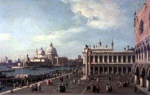Venice- the Molo with Santa Maria della Salute c.1740-5