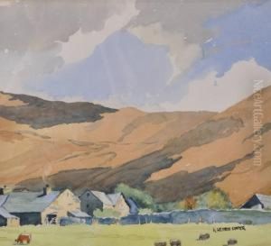 Valley Farm Scene by Alfred Heaton Cooper