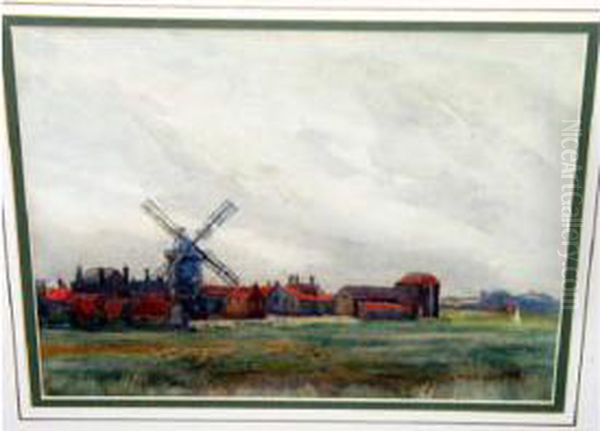 Denmark Village Landscape With Mill - view 1