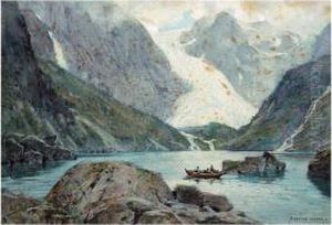 Rowing Boat On A Lake
