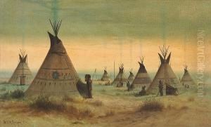 Indian Encampment by Astley David Middleton Cooper