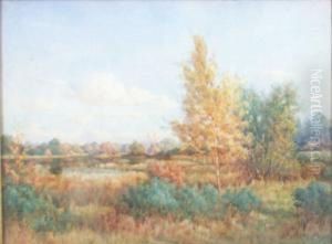 Autumn At The Lake's Edge by Byron Cooper
