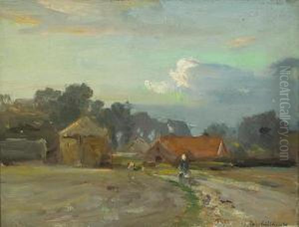 Figure On A Path To A Village - view 1