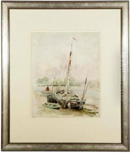 European Beached Sailboat - view 1