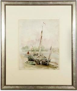 European Beached Sailboat