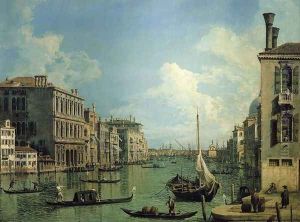 Grand Canal Near the Campo San Vio, Looking Towards the Church of Santa Maria della Salute Grand Canal Near the Campo San Vio, Looking Towards the Church of Santa Maria della Salute