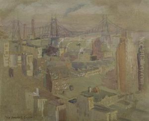 Lower Manhattan, Midtown Bridge by Colin Campbell Cooper