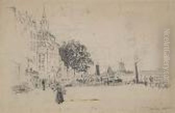 Dordrecht Waterfront Scene - view 1
