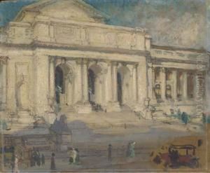 The Astor Library by Colin Campbell Cooper