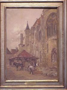 Church At Moret Sur Seine by Colin Campbell Cooper