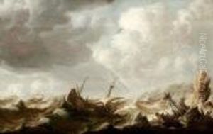 Marine Sur Une Cote Rocheuse by Pieter Jansz. Coopse